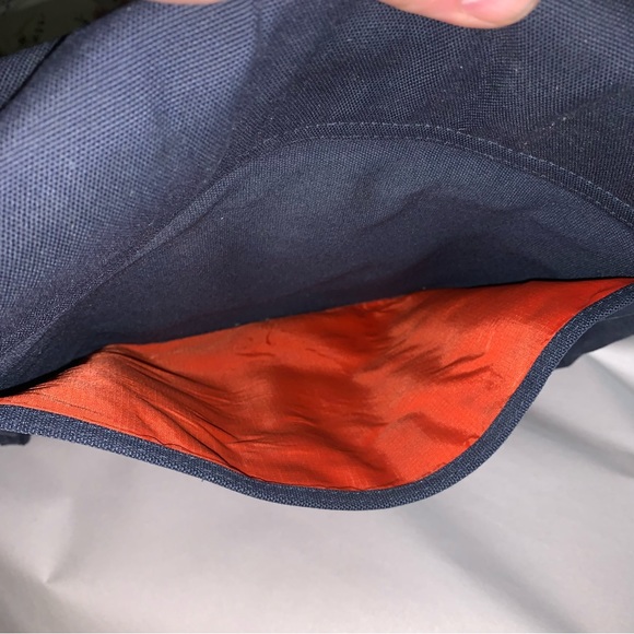 auth JACK SPADE navy canvas CROSSBODY messenger - Picture 10 of 10